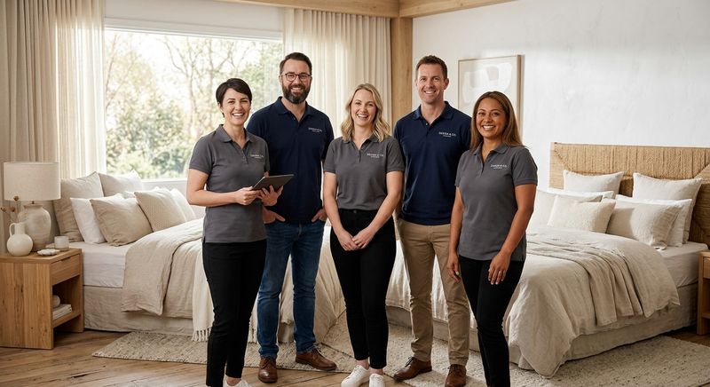 ETONEX hybrid mattress in a box and ergonomic office chair in a home bedroom-office setup